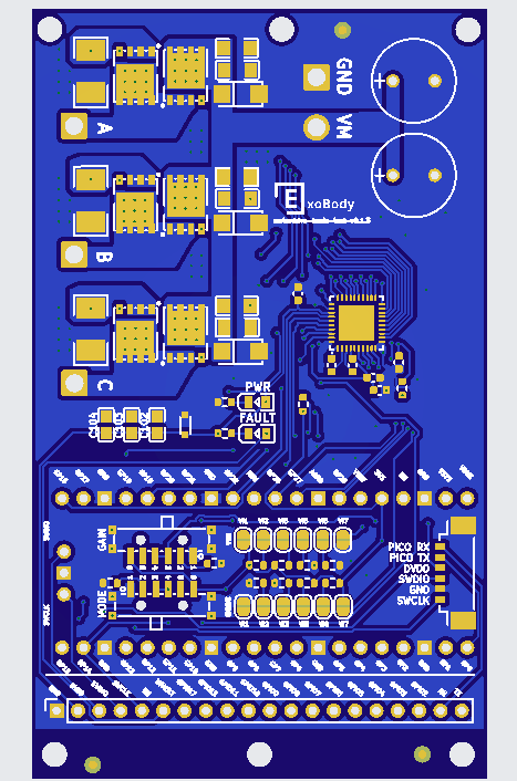 Custom ECS PCB for driving motors
